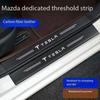 Car Door Sill Stickers Carbon Fiber Door Sill Film Car Sticker for Tesla Model 3 Y X S P100D P85D 200 Logo Car Accessories
