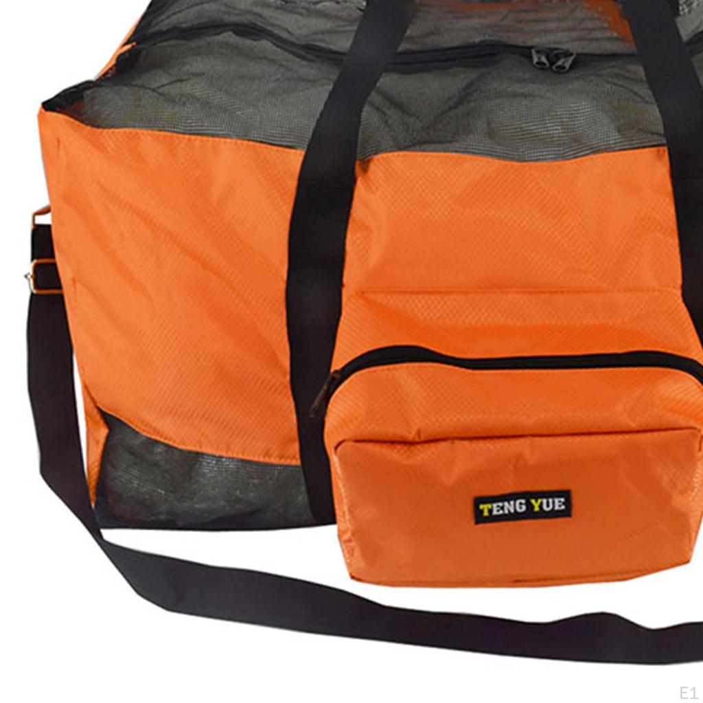 Breathable Mesh Diving Bag for , Adjustable Shoulder Strap, Multi-Purpose Carrying 66 X 35 Cm