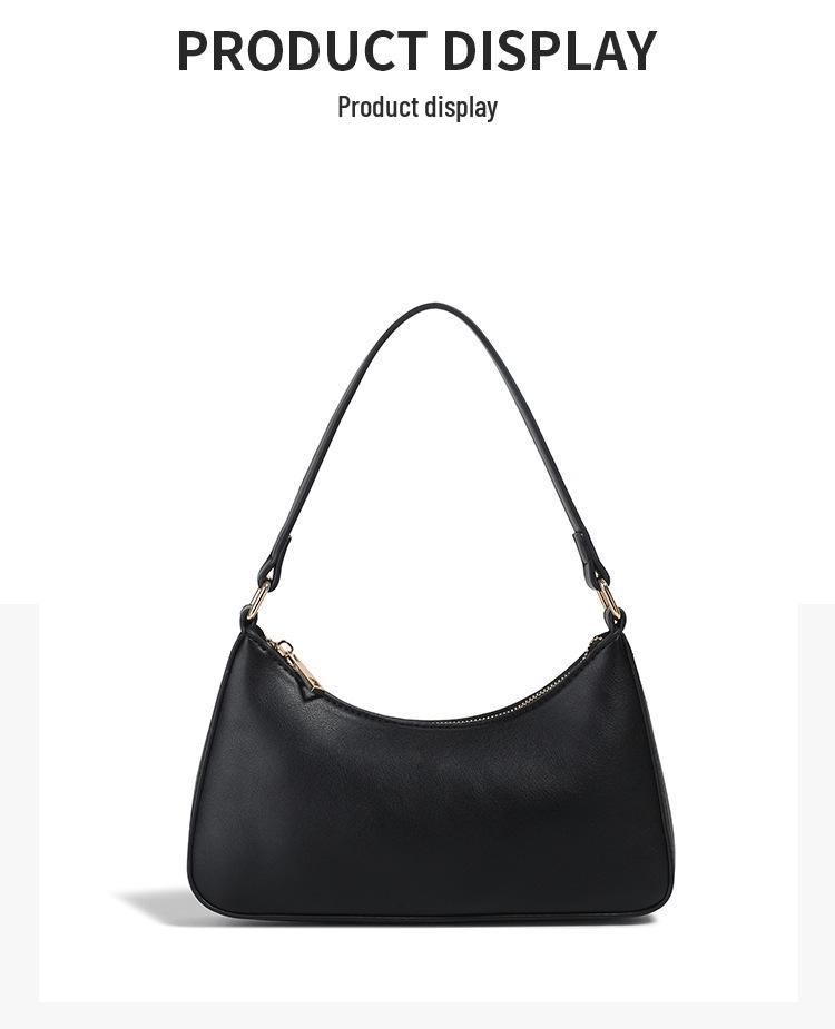 Nische 2025 Retro Damen Vielseitige Einfarbige Achseltasche mit Kette