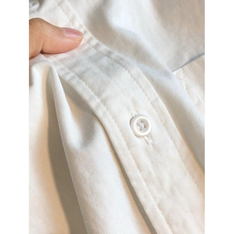 Casual Ladies' Shirt Comfortable and Versatile Fashion Inside-out Blouse Loose Thin Blouse White Shirt Female Temperament Elegant Fashion Top