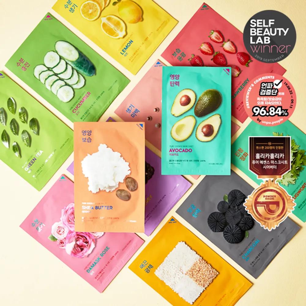 [20 Sheets + 20 Sheets] Pure Essence Mask Sheets rose