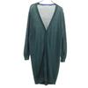 Long Sleeve Long Knit Cardigan M Deep Green Women Used