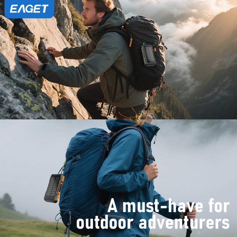 10000mAh Kiire Päikeseenergia Akupank Kaasaskantav Päikeseenergia Mobiiltelefoni Laadija Kahekordne 5V USB Väljund LED Taskulambiga Mobiiltelefonidele, Mobiilseadmetele