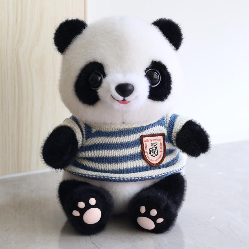 Adorable Giant Panda Plush Toy - Realistic Stuffed Animal for Kids