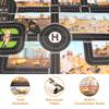 8pcs/set Alloy Engineering Truck with Mat&Road Sign Classic Construction Model Vehicle Loader Tractor Excavator Toy Car for Boys