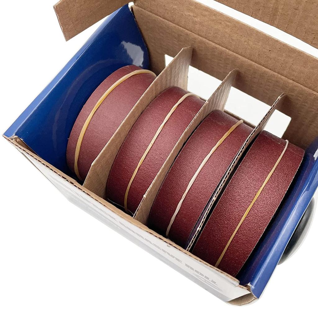 Sandpaper Sand Paper Abrasive Paper with Dispenser Emery Cloth Roll for Wood Furniture Finishing Metal Sanding Polishing 80/150/240/320/400/600