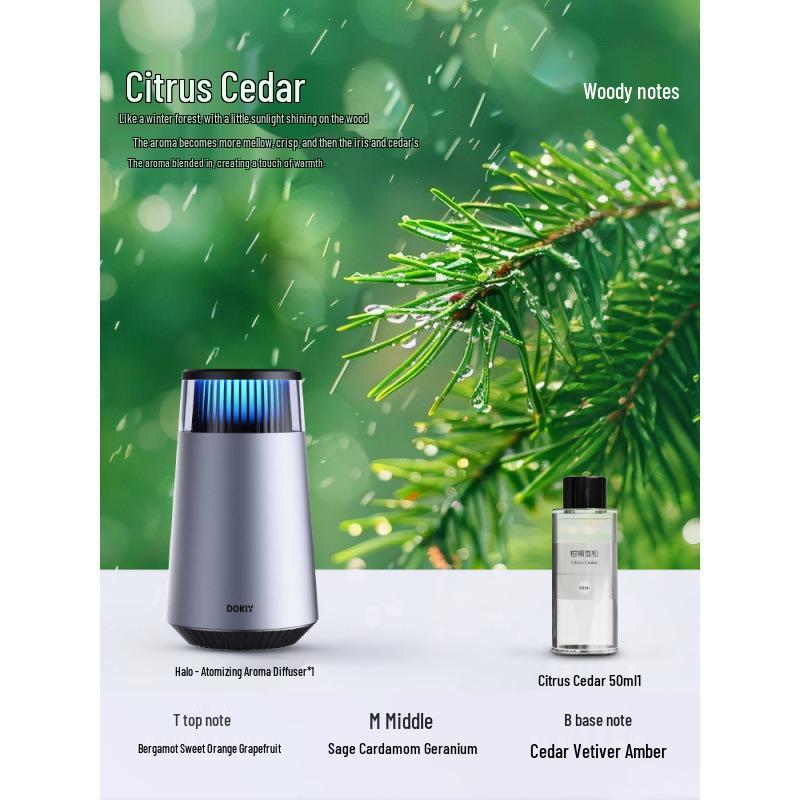 Dokiy Smart Car Aroma Diffuser: Automatic Spray, Long-Lasting Fragrance & Deodorizer