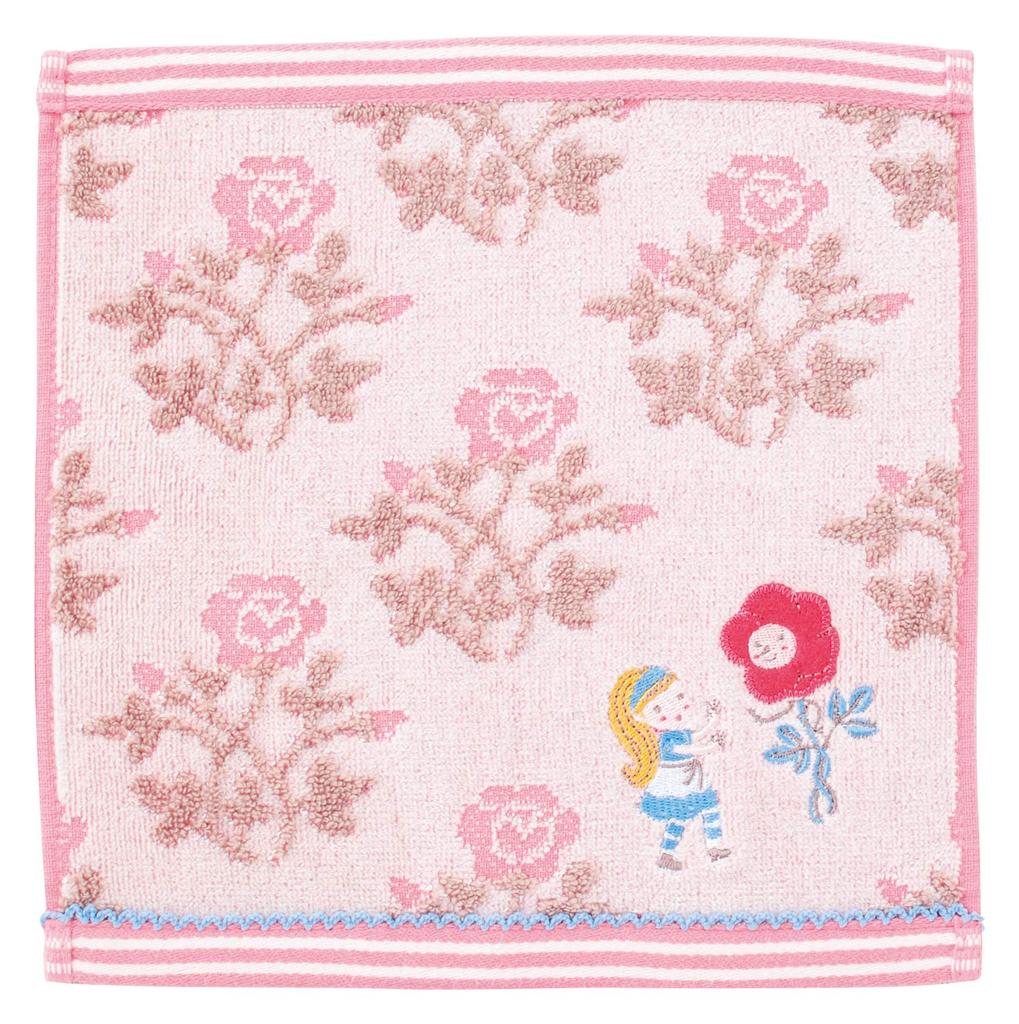 Marushin Karel Capek Tea Shop Hand Rose and Product 3705015300 Towel, Alice, 25x25cm, 100% Cotton, Number