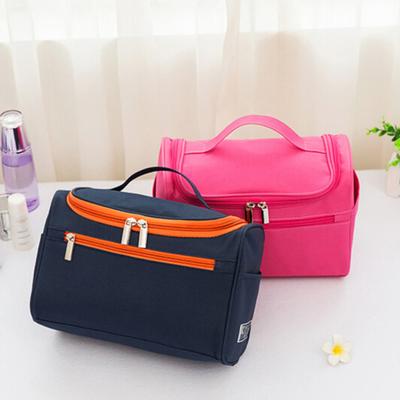 Makeup Storage Organizer with Handle Waterproof Oxford Cloth Comfortable Handheld Cosmetic Container Bag for Home