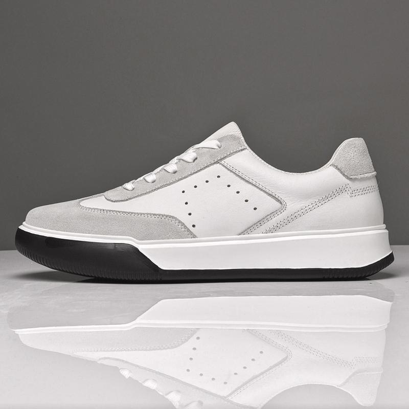 Genuine Leather Mens Sneakers Summer Casual Shoes Versatile Male Tenis Masculino Outdoor Skateboard Footwear Leisure Walk Shoes