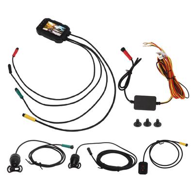 Cámara Dash Cam para Motocicleta 1080P Grabadora Sportbike DVR 120 Grados WIFI Cámara Dash Doble para Ciclismo