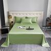 Popular 100% Cotton Sateen Bed Sheet Set - Solid Color, Long Staple Cotton, Single/Double Sizes, Three-Piece Collection