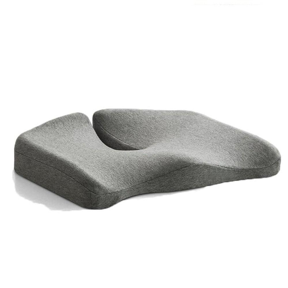 Premium Chair Cushions Non-Slip Thick Memory Foam Ergonomic Butt Cushion Soft 38 x 35 cm Comfort Cushion Pad for Travel Use светло-серый 2970₽