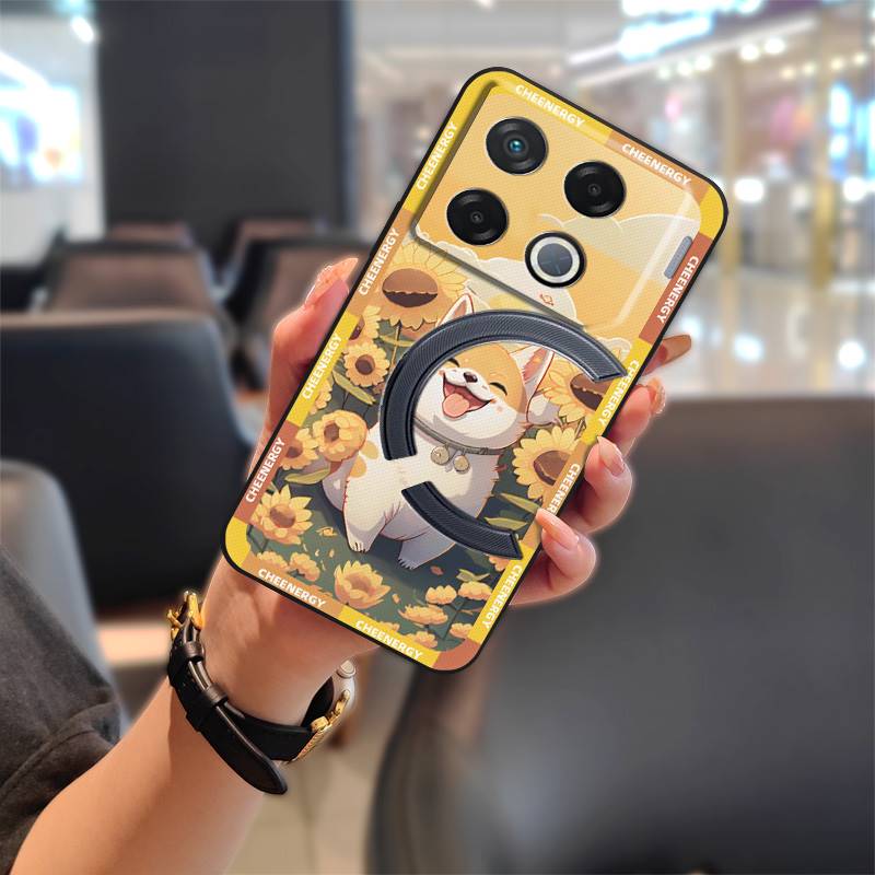 Phone Pouch Shockproof Phone Case For Infinix GT 20 Pro/X6871 Fashion Design Full Wrap Cute Silicone Graffiti Durable