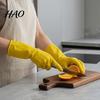Multi Purpose Household Cleaning Gloves 2PCS Gloves, Reusable PVC Waterproof Thickened Work Extended Comfortable Kitchen for Washing Dishes Wristband