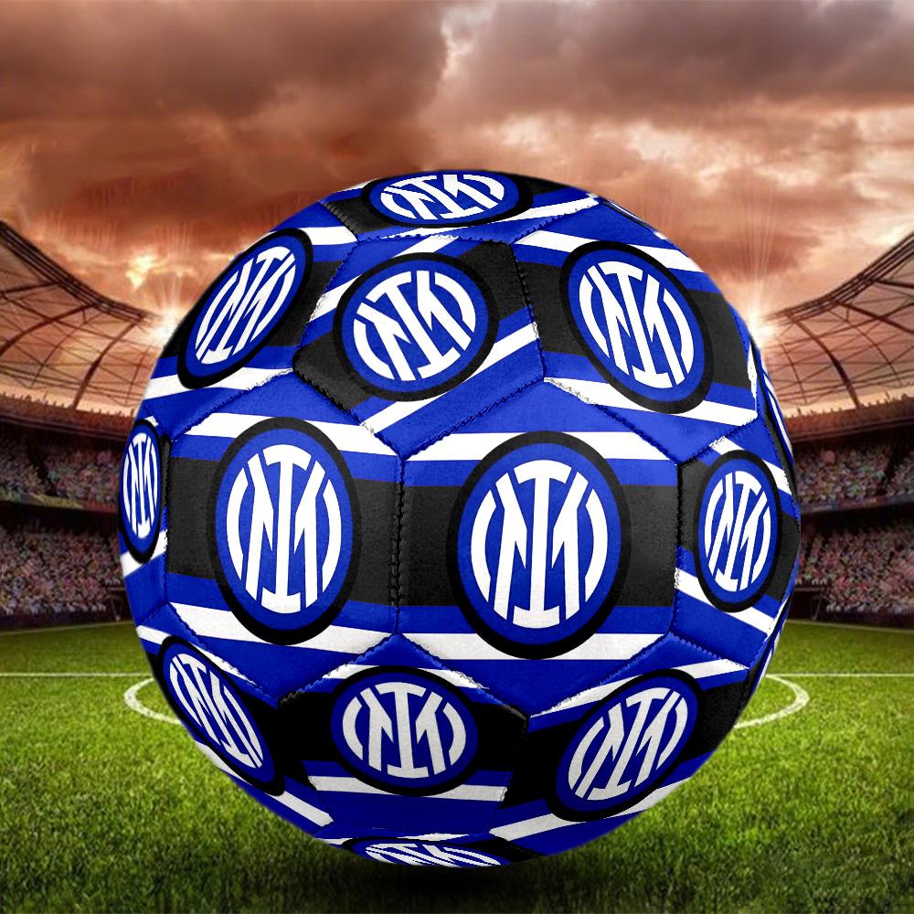 Inter. Italy-1 Pallone da Calcetto Indoor Colorato Per Tutte le Età Cucito a Macchina PVC Pronto per la Competizione Resistente Alta Rimbalzabilità MISURA 5 Pallone da Calcio.