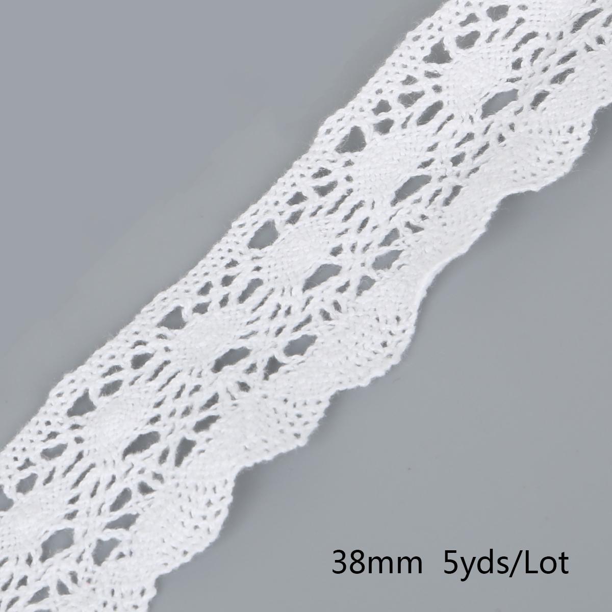 

Хлопковая кружевная отделочная лента 38mm