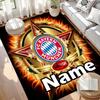 Custom Name Personalized FC Bayern Print Carpet, Versatile Home Decor Rug, for Playroom, Apartment, Balcony, Entryway, Hallway Gift