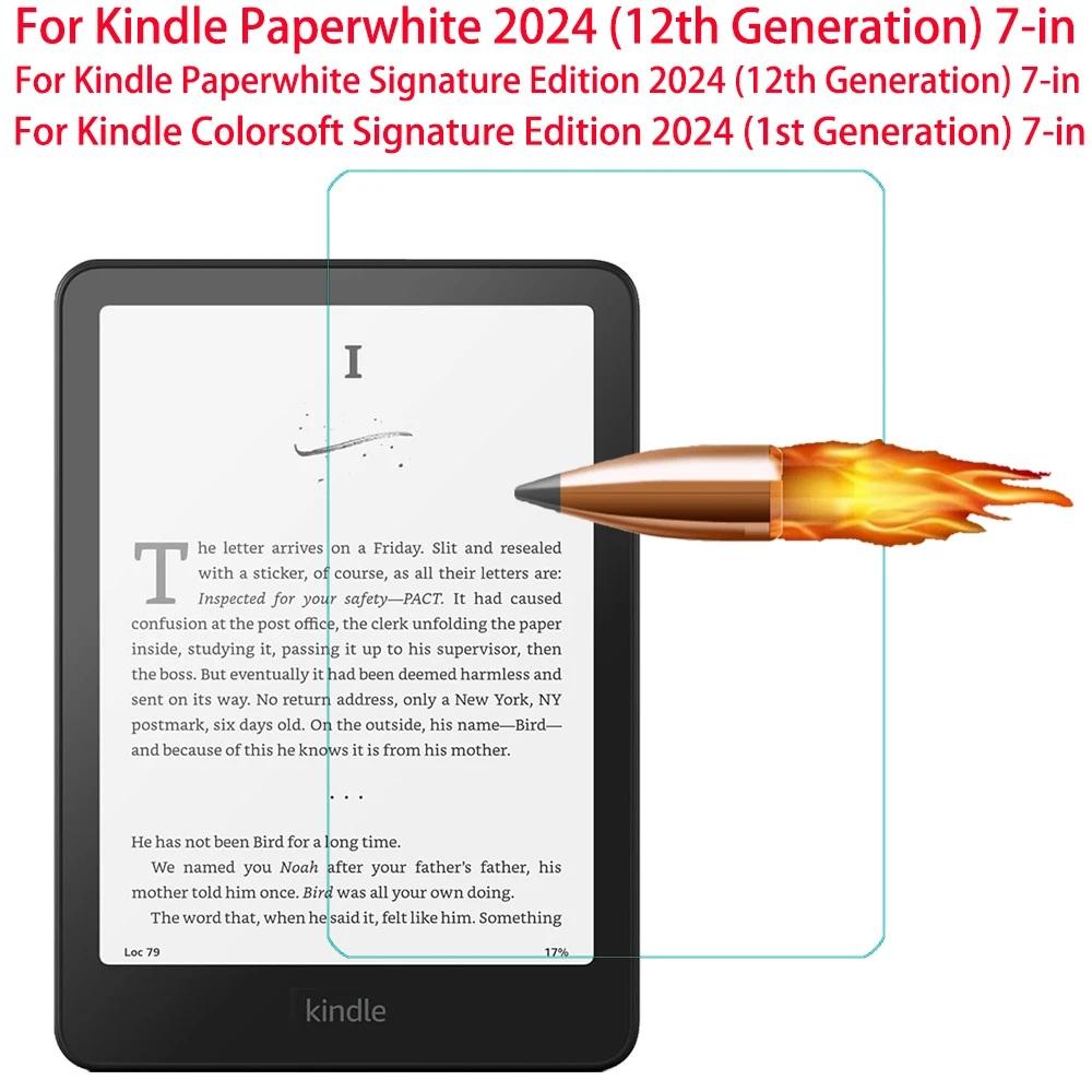 2PCS Tempered Glass For Kindle Paperwhite 6 2024 PW5 4 PW 1 2 3 Screen Protector Guard Film For E-book