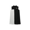 Fila X Mihara Yasuhiro Pleated Color Block Loose Sleeveless Dress Women Dresses Black F11W233303F-BK