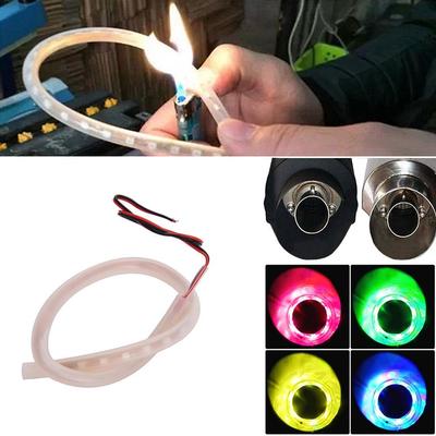 1Set Auto Motorrad LED Licht Auspuffrohr Lampe Warnung Brennen Indikatoren Roller Refit Fackeln Licht