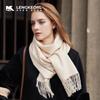 LENGKEORL Women's Handmade 100% Pure Wool Scarf