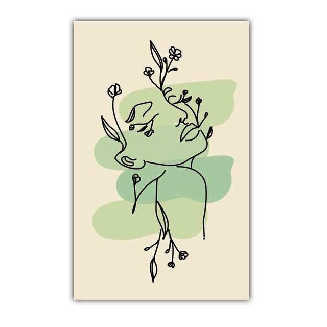 Nordic Abstract Art Figure Canvas Painting Minimalist Lines Matisse Poster Office Living Room Bedroom Home Decoration Mural No Frame