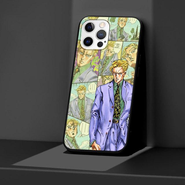 J -Jojos Anime Black Case For Apple Iphone 11 13 12 Mini 14 Pro Max Xr 7 8 +Se 2020 Xs 6 6s Plus 5 5s Silicone Phone Cover