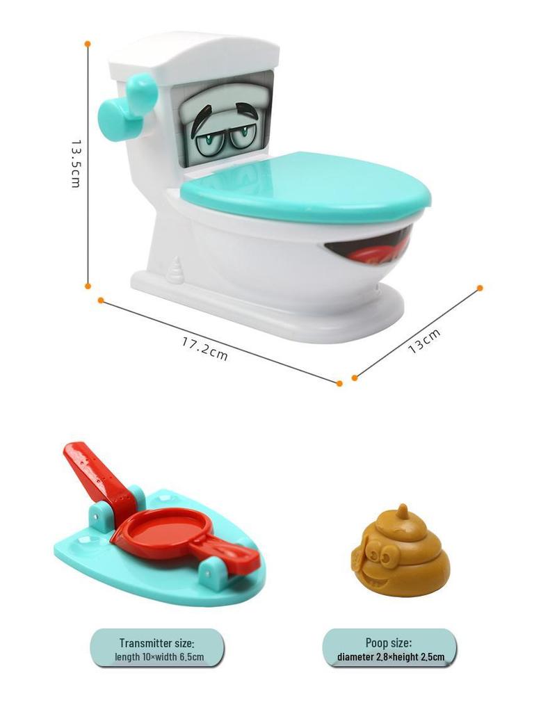 Toilet Catapult Poop Prank Game: Fun Novelty Gag Toy for Parent-Child Interaction.