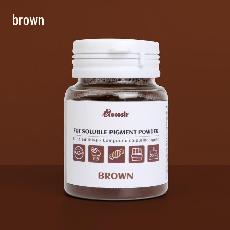 Chocolate Oil-Soluble Color Powder for Pastries, Mousse, Fondant, Lipstick & Macarons - 10g