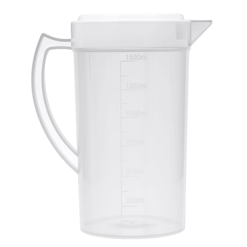 1500/2000/2500ml Waterkan Plastic Maatkan Waterketelkan met Deksel Handvat