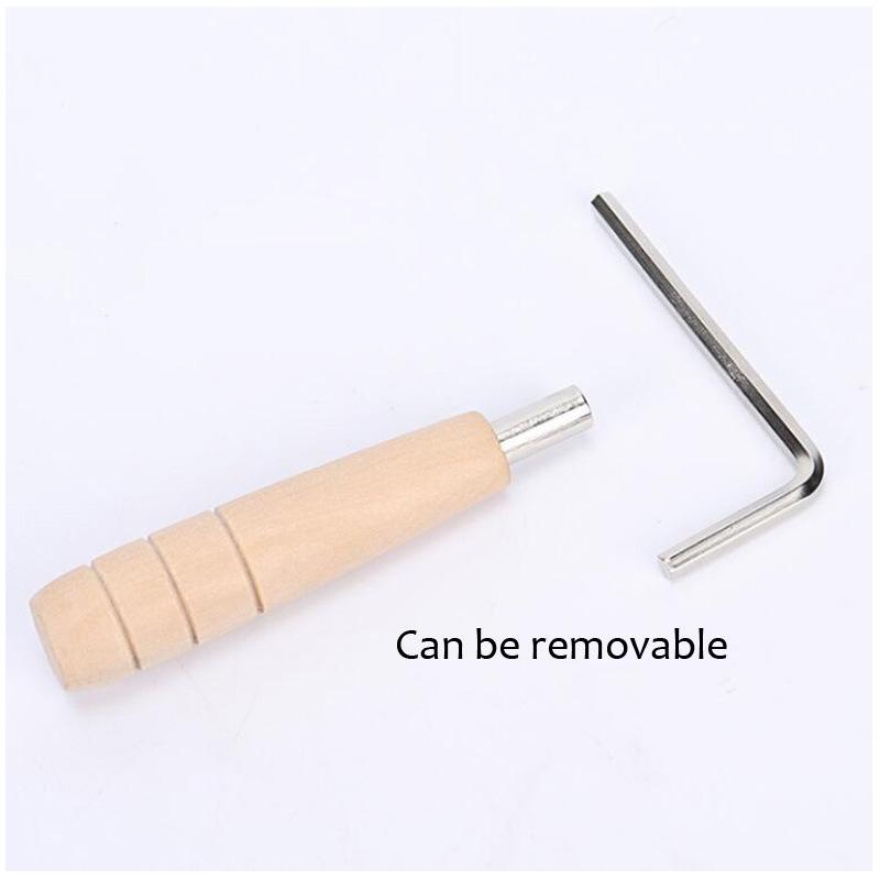Acoustic Acoustic Guitar Adjustment Wrench Neck Curvature Tuning Tool Metal Hexagon Wooden Wrench 4MM Universal