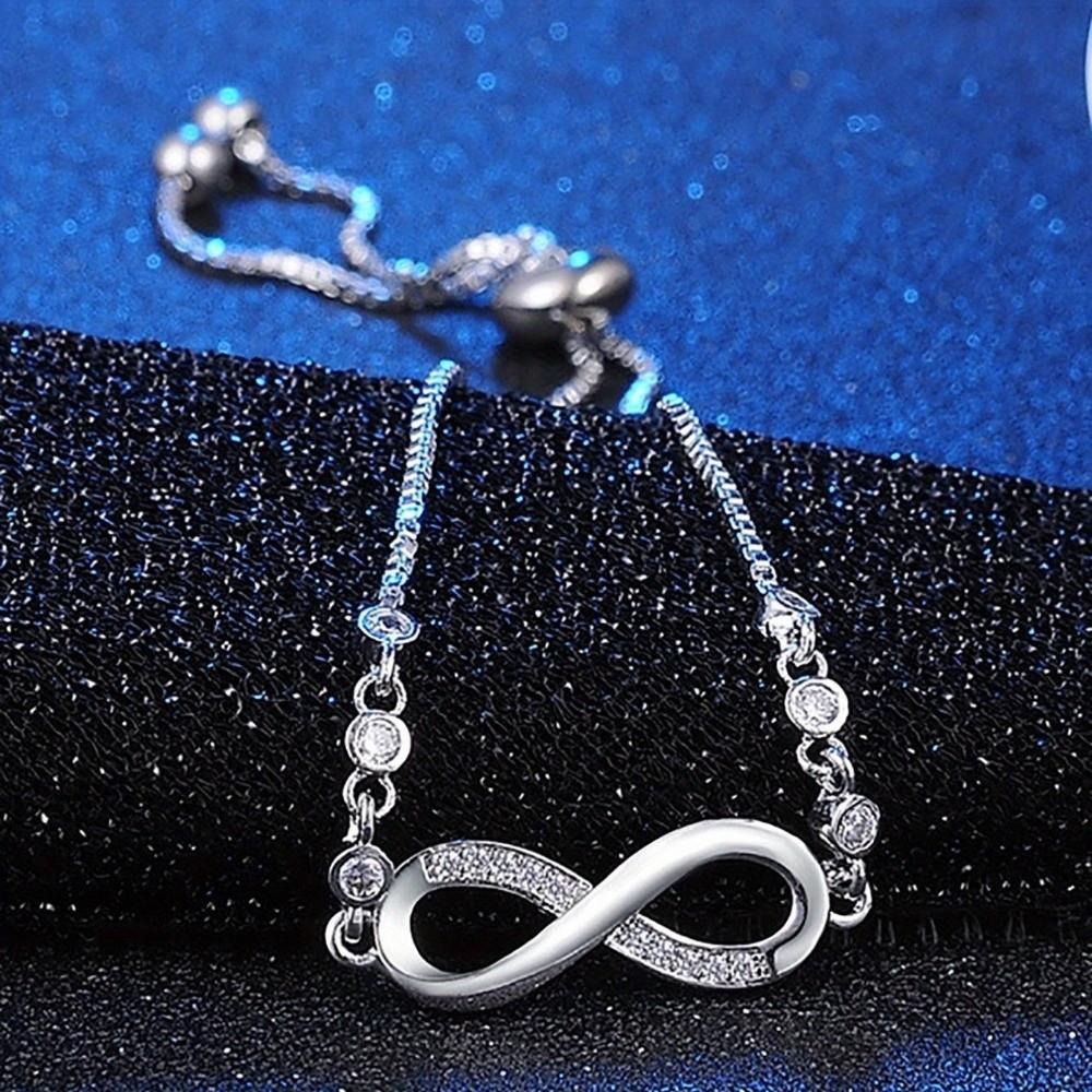 Zircon Lucky Symbol Bracelet Light Luxury Bowknot Bracelet Knot Design Hand Chain  Wedding Jewelry