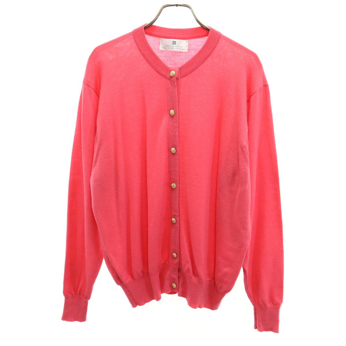 

BALLANTYNE Шерсть 100% вязаный кардиган 42 розовый Женский Б/У