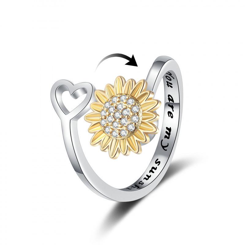 

Women s Rotatable Fashion Ring – Niche Design, Light Luxury, Trendy Cold Style Adjustable