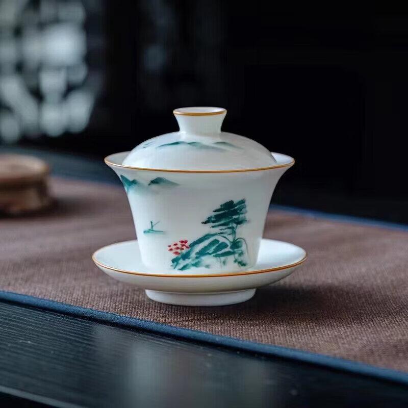 Sichun Dehua Ceramic Gaiwan Tea Cup