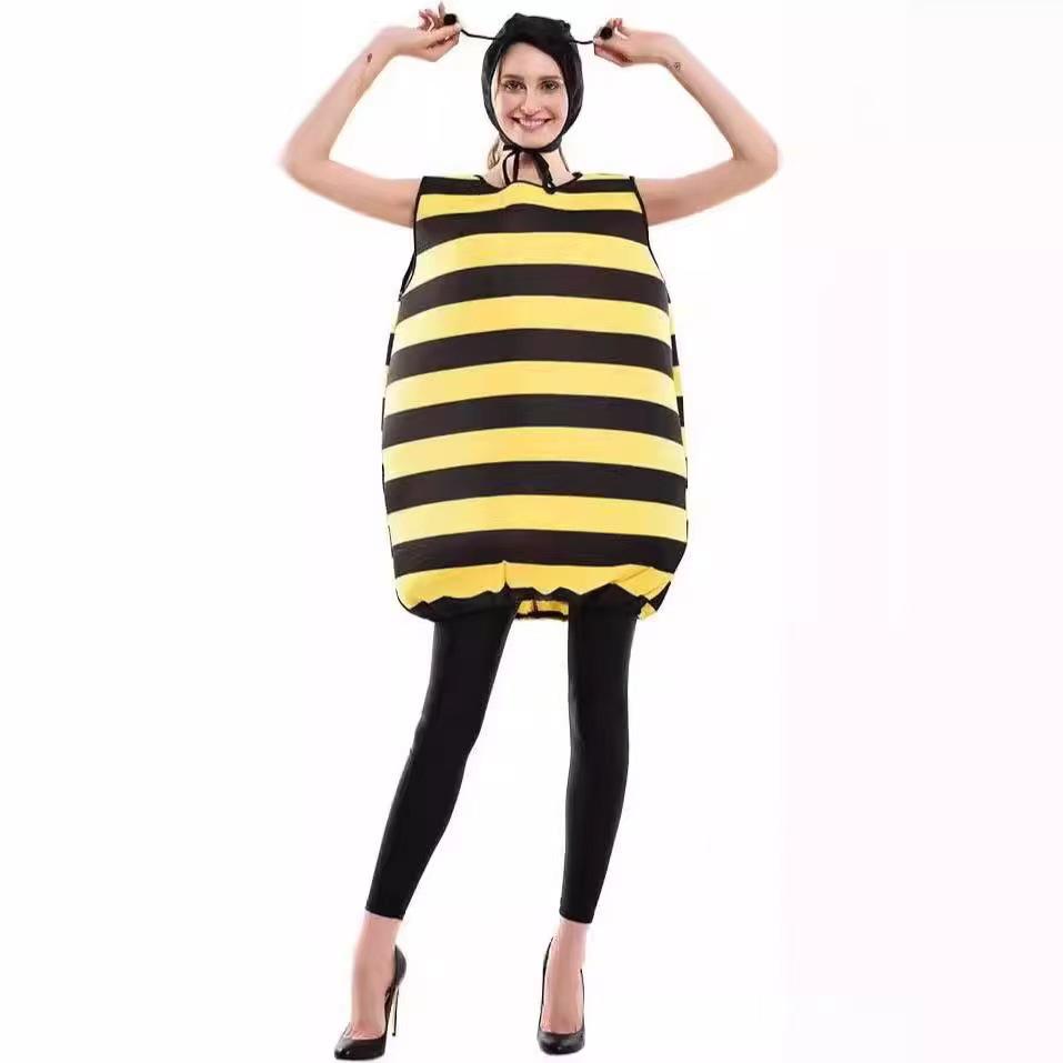 Adult & Parent-Child Halloween Bee Cosplay Costume for Stage Performance