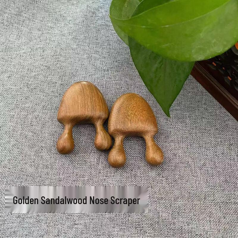 

Golden Green Sandalwood Head Massage Comb