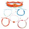 1 Set Bohemian Bracelet Comfortable Drawstring Beaded Bracelet for Women