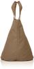 Howell Tote Bag Cotton Cowhide Hand Round Bottom Simple Natural Adult Casual Stylish Adult Cute Ladies Made in Japan MHLHBKH2 Dark Beige [Margaret