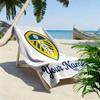 Individueller Name Leeds United F.C. Bedrucktes Strandtuch, Großes Weiches Schnelltrocknendes Handtuch für Strand Camping Schwimmen -HE61