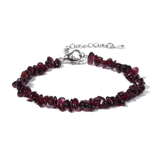 Women Bracelet Irregular Beads Decor Adjustable Length Non-fading Bracelet Wrist Jewelry Versatile