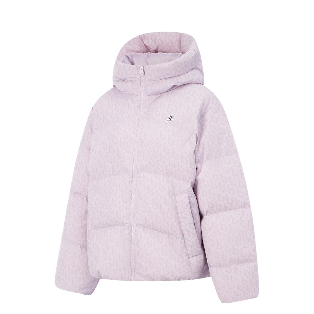 Li Ning Sports Lifestyle Series Windproof Water-Repellent Hooded Fashion Down Jacket Women outerwear AYMV392-5