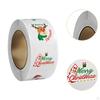 500Pcs Christmas Stickers Roll Envelope Seals Round Decorative Labels Gift Sealing for