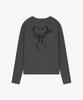 SSEUL Clip Print Warmer Long Sleeve Charcoal
