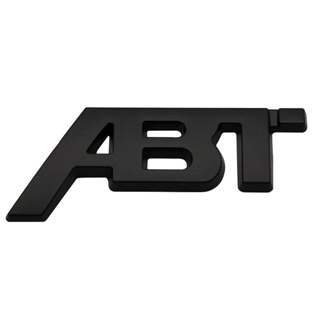 3D Metal ABT Sticker Car Rear Trunk Letter Logo Badge For A3 A4 A5 A7 A7 Q3 Q5 Q7 TT RS6 RS3 Accessories