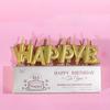 Birthday Happy Candle Alphabet English Cake Decoration Happy Birthdany Gold Rich Party Baking Supplies Birthday Candles New 2025