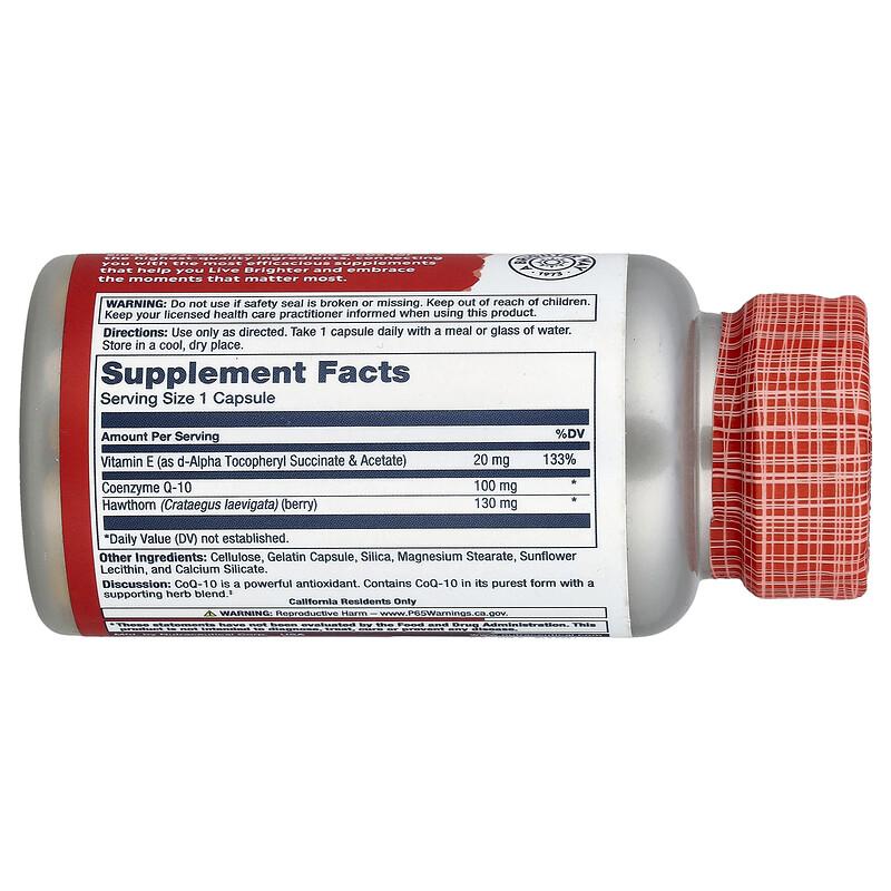 Pure CoQ-10 With Hawthorn Berries , 30 Capsules