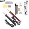 1PCS 100W Digital Electric Soldering Iron Kit Set 220V Temperature Adjustable Welding Tool Ceramic Heater Soldering Tips Rework