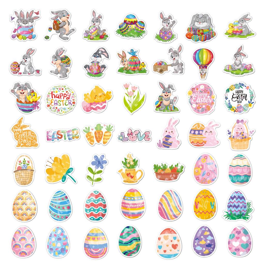 DIY Packaging Sticker  Easter Festival Gift Decoration Gift 50PCS
